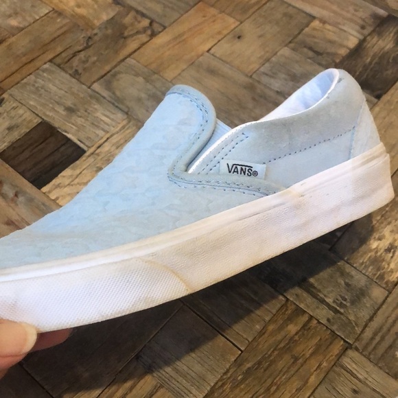 Vans Classic Slip On Embossed Blue Houndstooth - Picture 10 of 10